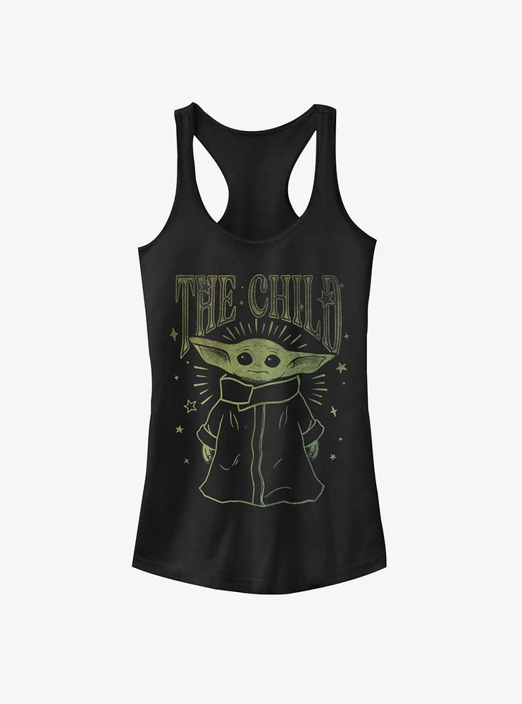 Star Wars The Mandalorian Child Starry Night Girls Tank