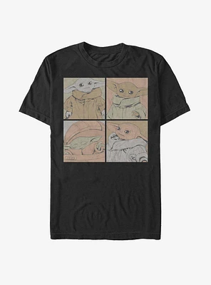 Star Wars The Mandalorian Child 4 Box T-Shirt