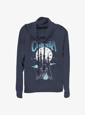 Disney Cinderella 'Til Midnight Cowl Neck Long-Sleeve Womens Top