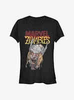 Marvel Zombies Head Of Thor Girls T-Shirt