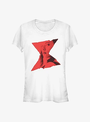 Marvel Black Widow Logo Overlay Girls T-Shirt