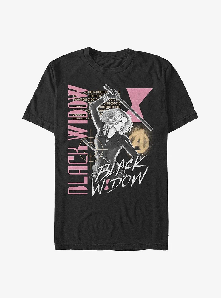 Marvel Black Widow T-Shirt Retro