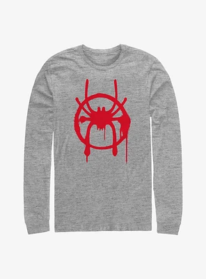 Marvel Spider-Man Miles Symbol Long-Sleeve T-Shirt
