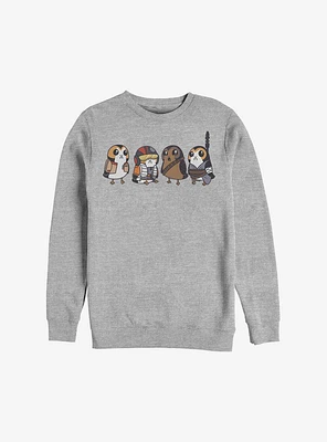 Star Wars: The Last Jedi Porgs As Characters Crew Sweatshirt
