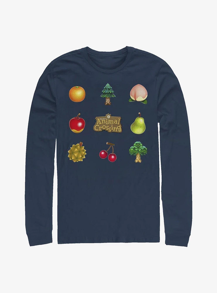 Nintendo Animal Crossing Items Long-Sleeve T-Shirt