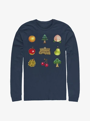 Nintendo Animal Crossing Items Long-Sleeve T-Shirt