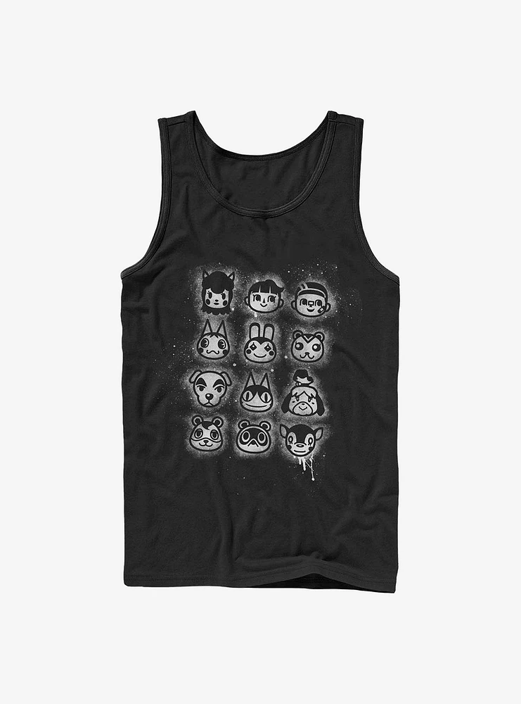 Nintendo Animal Crossing Villager Stencil Tilted Tank