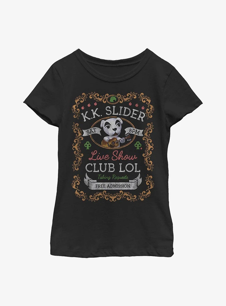 Animal Crossing K.K. Slider Poster Youth Girls T-Shirt