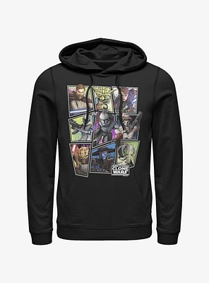 Star Wars The Clone Scattered Group Hoodie