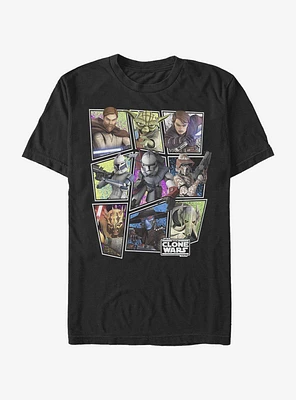 Star Wars The Clone Scattered Group T-Shirt