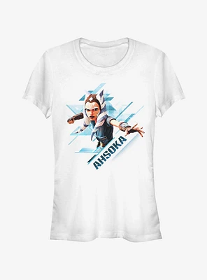 Star Wars The Clone Ahsoka Angled Girls T-Shirt