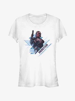 Star Wars The Clone Hunter Angled Girls T-Shirt