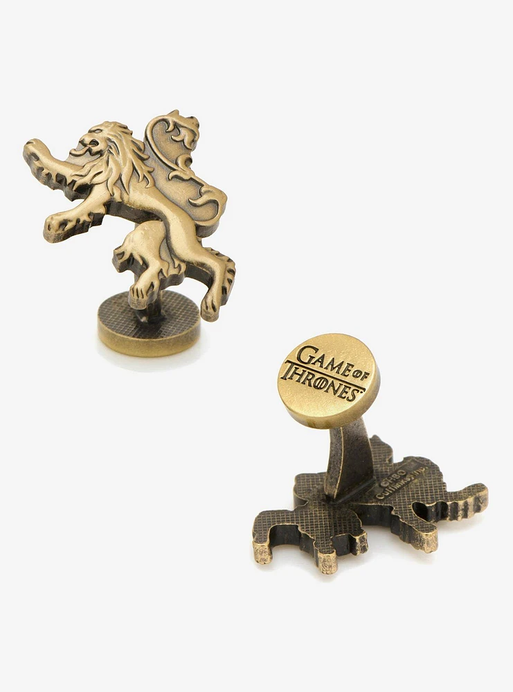 Game Of Thrones Lannister Lion Sigil Cufflinks