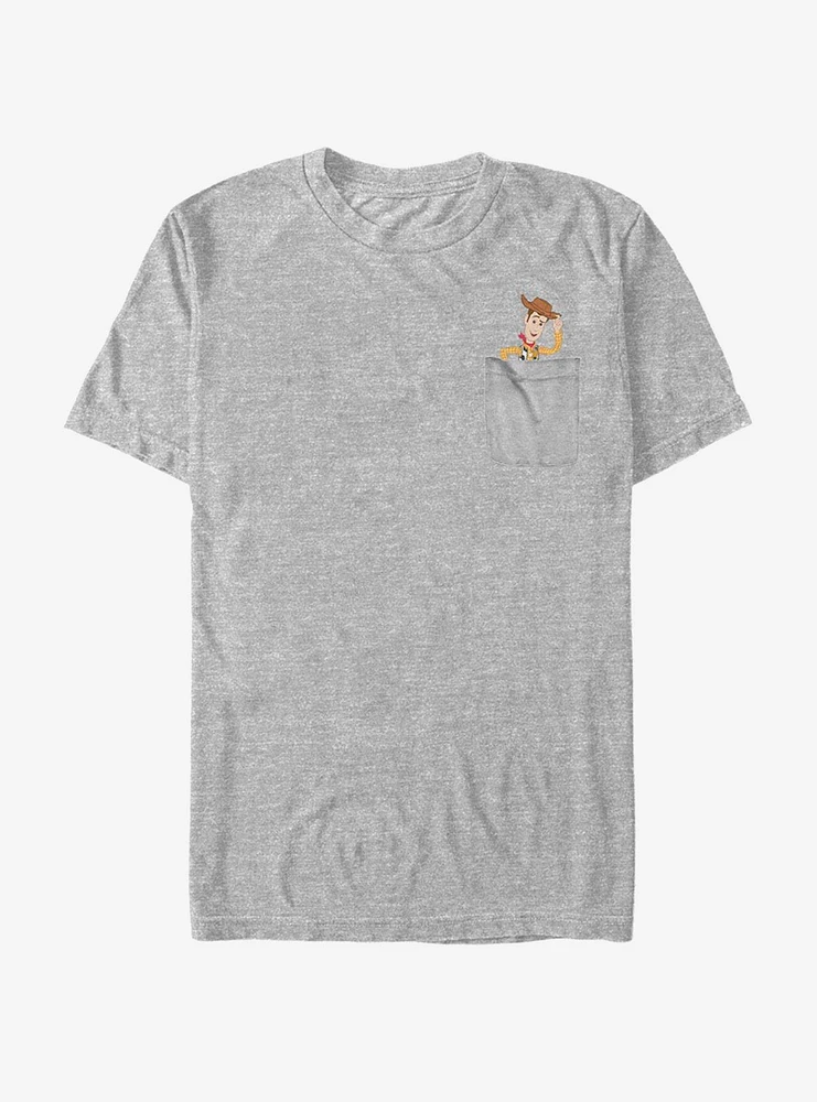 Disney Pixar Toy Story Woody Faux Pocket T-Shirt