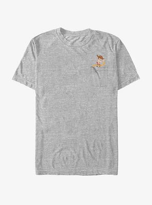 Disney Pixar Toy Story Woody Faux Pocket T-Shirt