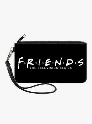 Friends The Television Series Logo Black And White Zip Clutch Wallet