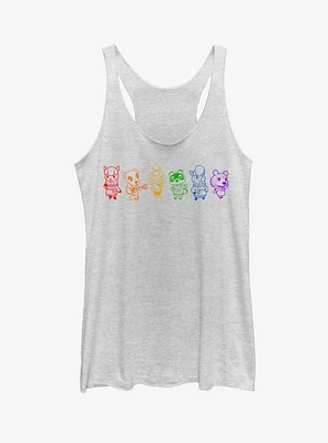 Nintendo Animal Crossing Line Art Rainbow Tank