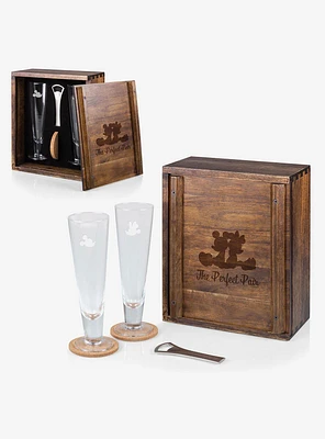 Disney Mickey Mouse & Minnie Mouse Beverage Glass Set