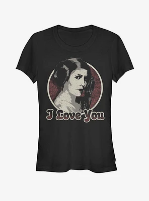 Star Wars Leia Loves Han Girls T-Shirt