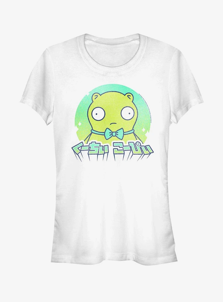 Bob's Burgers Kuchi Kopi Japanese Text Girls T-Shirt