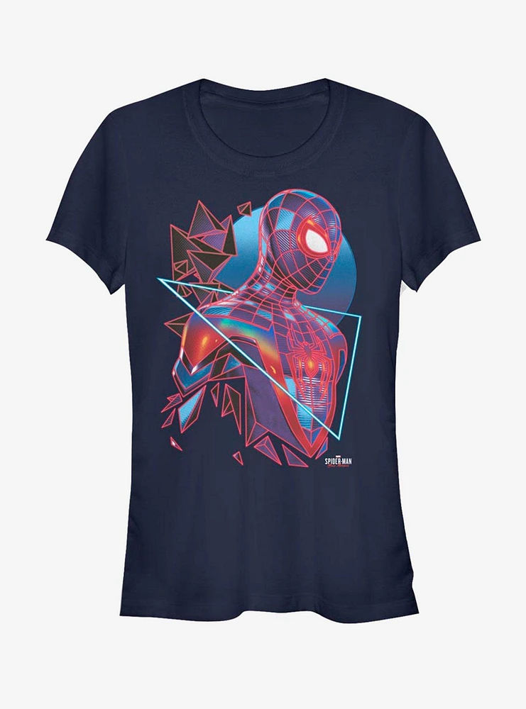 Marvel Spider-Man Eighties Style Miles Morales Girls T-Shirt