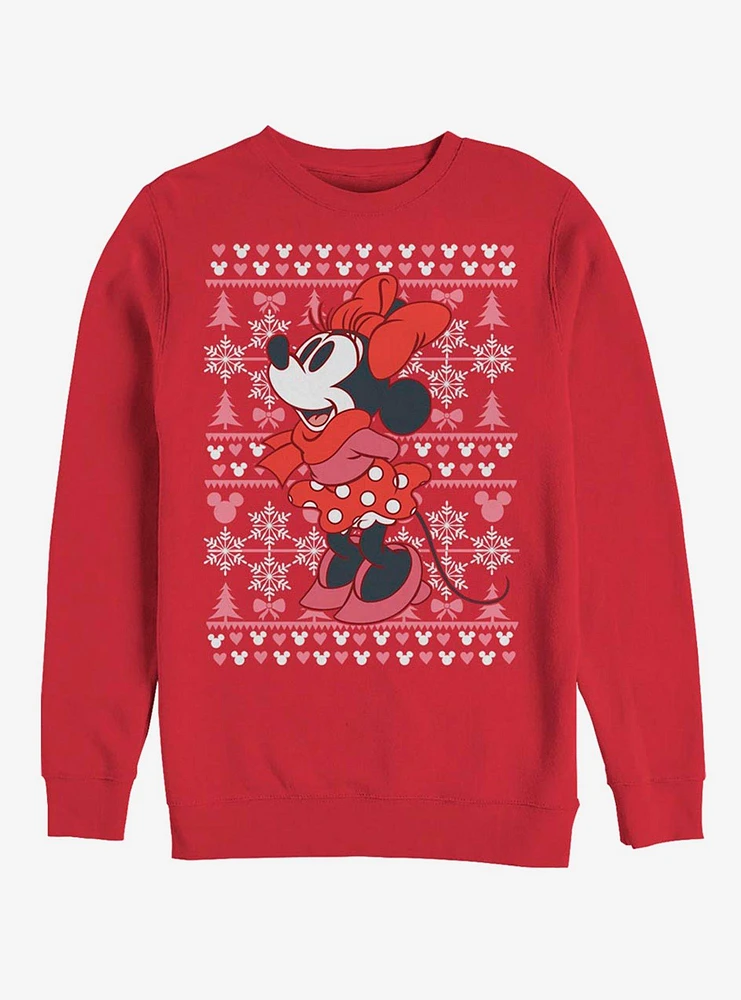 Disney Minnie Mouse Holiday Sweater Sweatshirt
