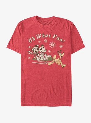 Disney Mickey Mouse & Minnie Holiday Oh What Fun T-Shirt