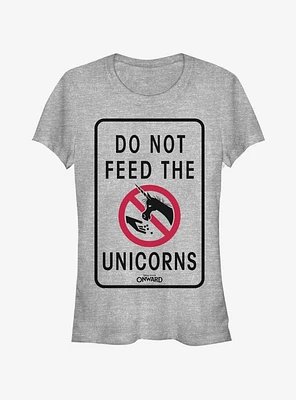 Disney Pixar Onward Don't Feed The Unicorns Girls T-Shirt