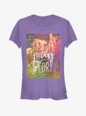 Disney Tangled Rapunzel Long Story Girls T-Shirt