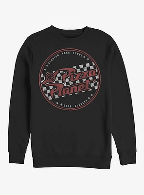 Disney Pixar Toy Story Pizza Planet Logo Crew Sweatshirt