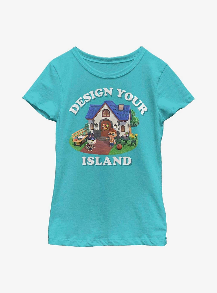 Animal Crossing: New Horizons Design Your Island Youth Girls T-Shirt