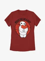 Disney Big Hero 6 Baymax Like A Hug Womens T-Shirt