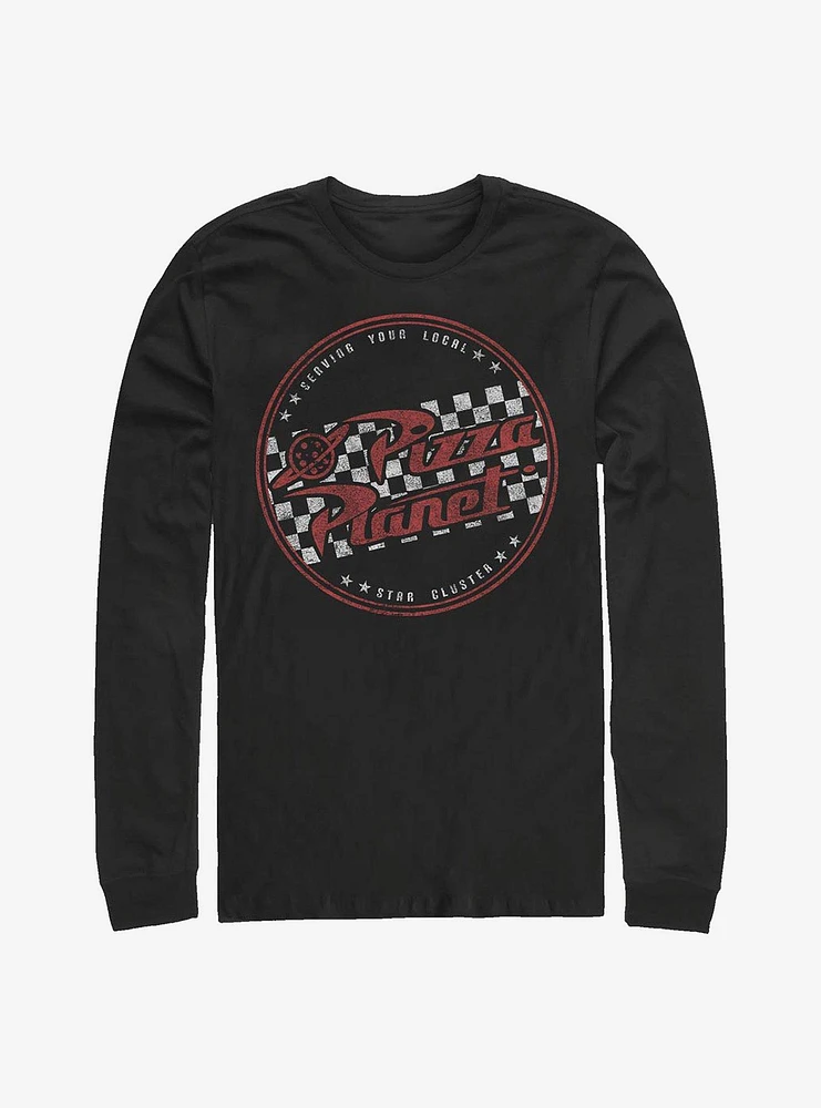 Disney Pixar Toy Story Pizza Planet Logo Long-Sleeve T-Shirt