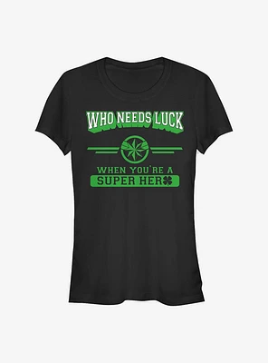Marvel Captain Clover Collegiate Girls T-Shirt