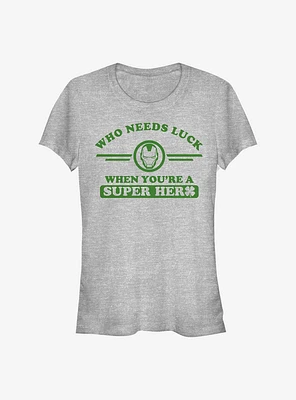 Marvel Iron Man Clover Collegiate Girls T-Shirt