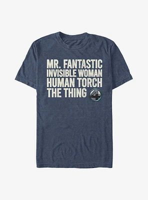 Marvel Fantastic Four Stack T-Shirt