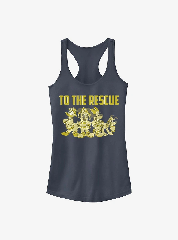 Disney Mickey Mouse Thanks Firefighters Girls Tank