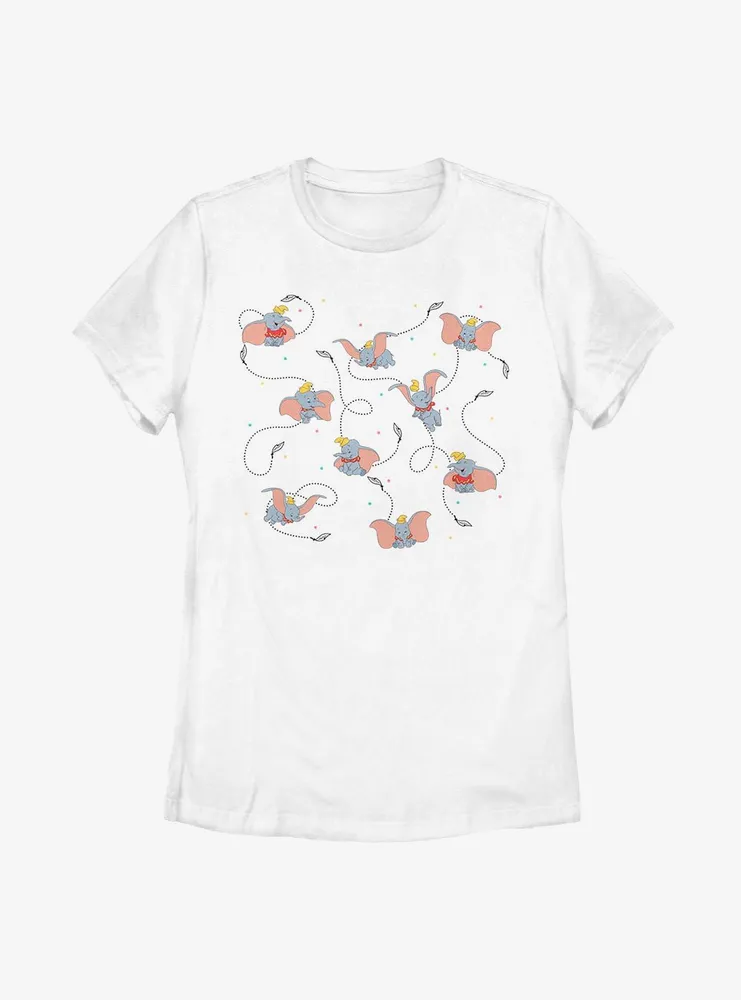 Disney Dumbo Ditsy Womens T-Shirt