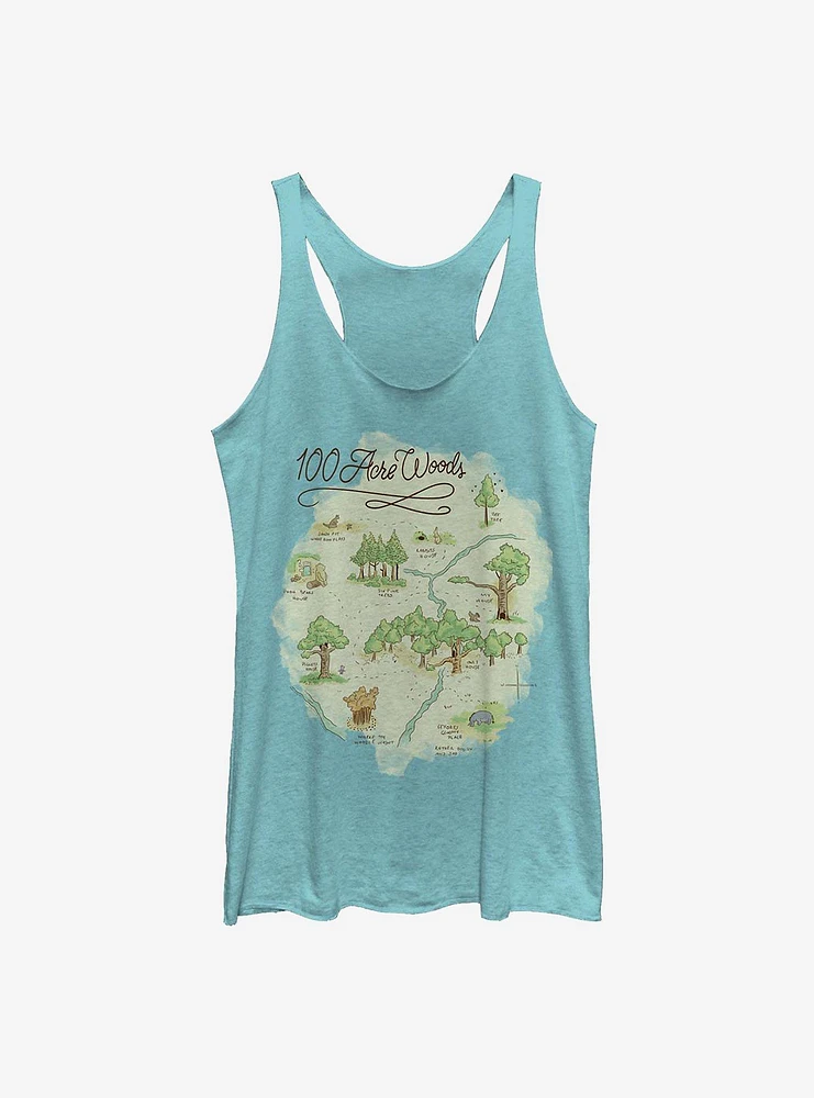 Disney Winnie The Pooh Acre Map Girls Tank