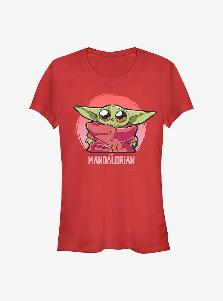 Star Wars The Mandalorian Child Cute Big Eyes Girls T-Shirt