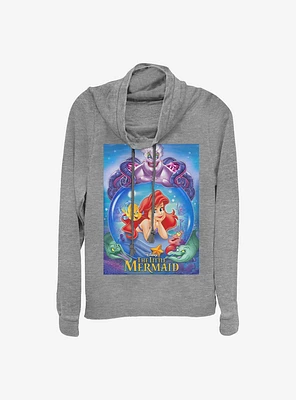 Disney The Little Mermaid Ariel And Ursula Cowlneck Long-Sleeve Girls Top