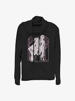 Disney Frozen 2 Forest Frame Cowl Neck Long-Sleeve Womens Top