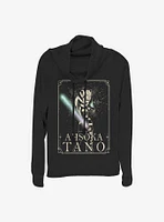 Star Wars: Clone Wars Ahsoka Celestial Cowl Neck Long-Sleeve Womens Top