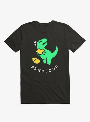 Dinosour Dino Lemon Black T-Shirt