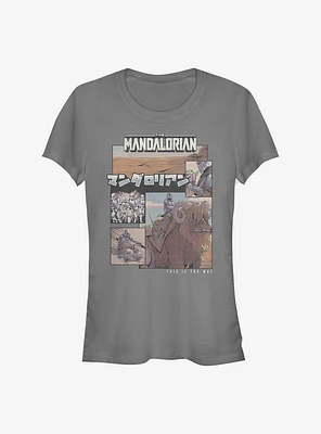 Star Wars The Mandalorian Mando Comic Girls T-Shirt