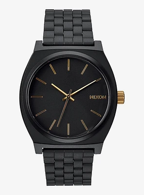 Nixon Time Teller Matte Black Gold Watch