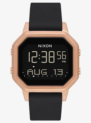 Nixon Siren Ss Rose Gold Black Watch