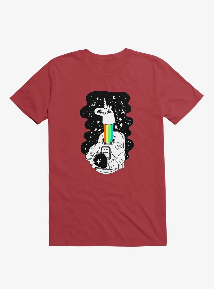 See You Space! Unicorn Astronaut Red T-Shirt