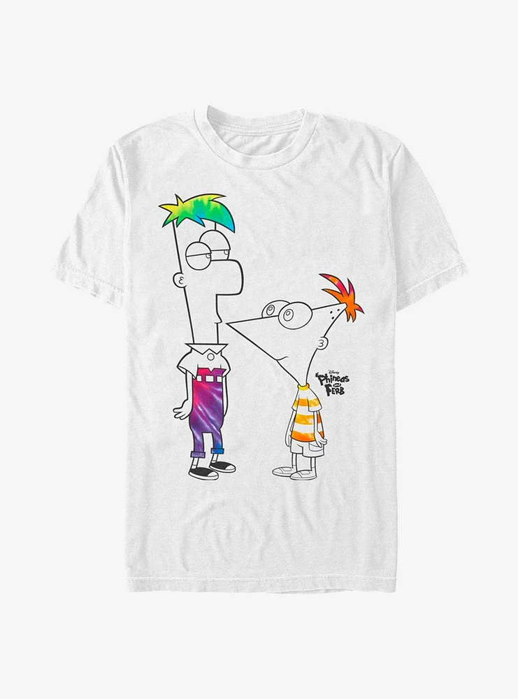 Disney Phineas And Ferb Boys Of Tie Dye T-Shirt