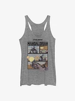 Star Wars The Mandalorian Mando And Child Comic Girls Tank